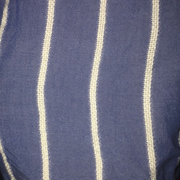 H&M, Purple/blue striped button down - Picture 2 of 3